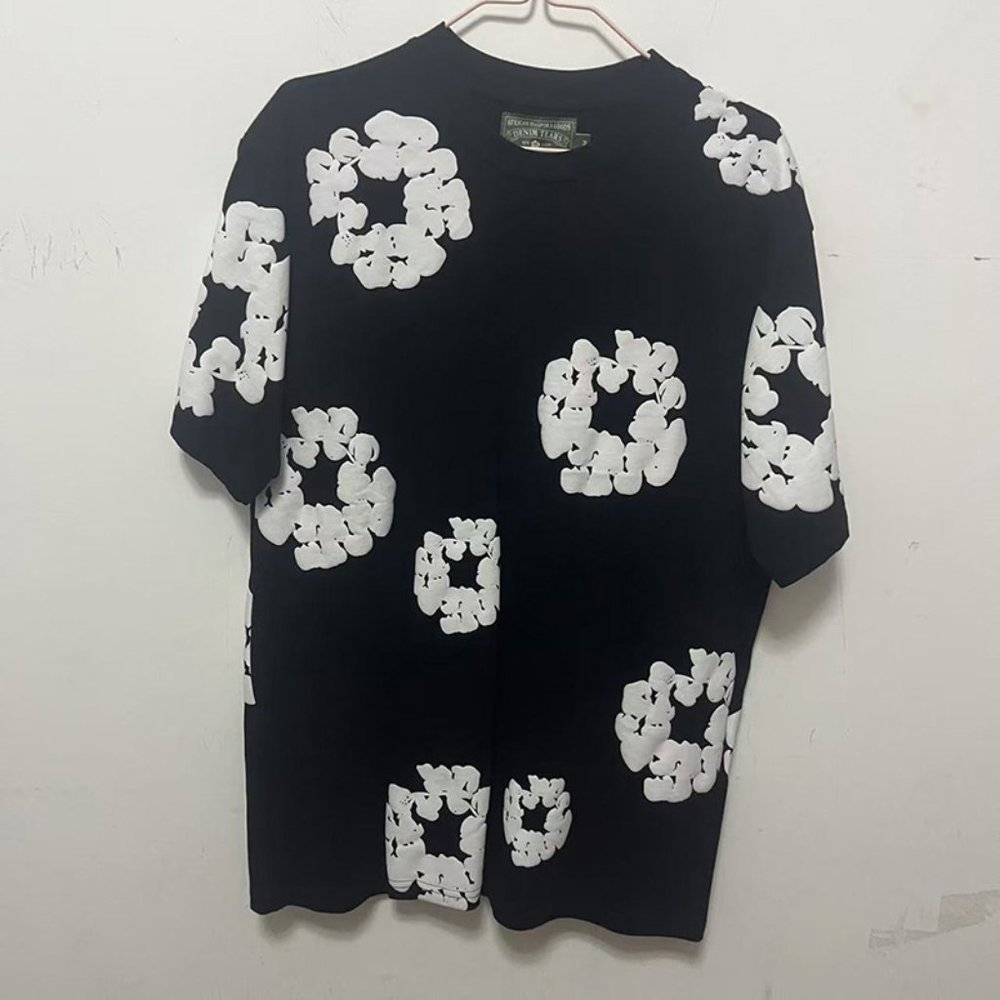 Denim Tears Logo Graphic Print Camiseta Black T-Shirt